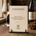 Holzschild Markus Sonnenschein  Winzerspruch 25. April | Lasergravur Weinspruch Geschenk