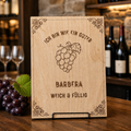 Holzschild Barbera – Weinliebhaber Geschenk mit Lasergravur | Ich bin wie ein guter Barbera
