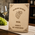 Bical Holzschild – „Ich bin wie ein guter Bical“ | Lasergravur Weißwein Geschenk