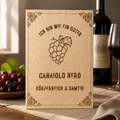 Holzschild Canaiolo Nero – Weinliebhaber Geschenk mit Lasergravur | Ich bin wie ein guter Canaiolo Nero