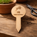 Pflanzenstecker Dill (Anethum graveolens) | Lasergravur Kräuterstecker Holz | 2,75€