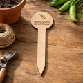 Pflanzenstecker Erbsen – Lasergravur Gartendeko Geschenk | Holzschild Gemüsegarten