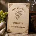 Holzschild Garganera – Weinliebhaber Geschenk mit Lasergravur | Ich bin wie ein guter Garganera