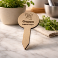 Pflanzenstecker Oregano (Origanum vulgare) | Lasergravur Kräuterstecker Holz | 2,75€