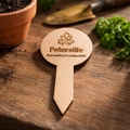 Pflanzenstecker Petersilie (Petroselinum crispum) | Lasergravur Kräuterstecker Holz | 2,75€