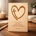 Holzschild Römer 8,28 – Lasergravur Bibelvers Geschenk | Alle Dinge dienen zum Besten