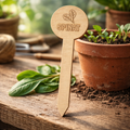 Pflanzenstecker Spinat – Lasergravur Gartendeko Geschenk | Holzschild Gemüsegarten