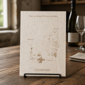 Holzschild Steiermark Weinregion Karte | Lasergravur Wein Deko Geschenk