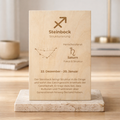 Holzschild Sternzeichen Steinbock (22. Dezember – 20. Januar)