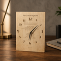 Holzuhr mit Zitat Steve Jobs | Lasergravur Motivationsuhr Holz | 23,75€