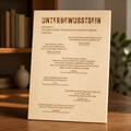 Holzschild Unterbewusstsein – Mindset Zitate & Inspiration | Lasergravur Holzdeko Geschenk