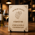 Vermentino Holzschild – „Ich bin wie ein guter Vermentino“ | Lasergravur Weißwein Geschenk