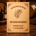 Wooden sign "I'm like a good Pinot Blanc" | Laser engraving Wine humor gift