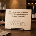 Holzschild „Lass das Essen weg“ | Lasergravur Wein Spruch Geschenk Küche & Hausbar