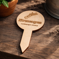 Pflanzenstecker Zitronengras (Cymbopogon citratus) | Lasergravur Kräuterstecker Holz | 2,75€